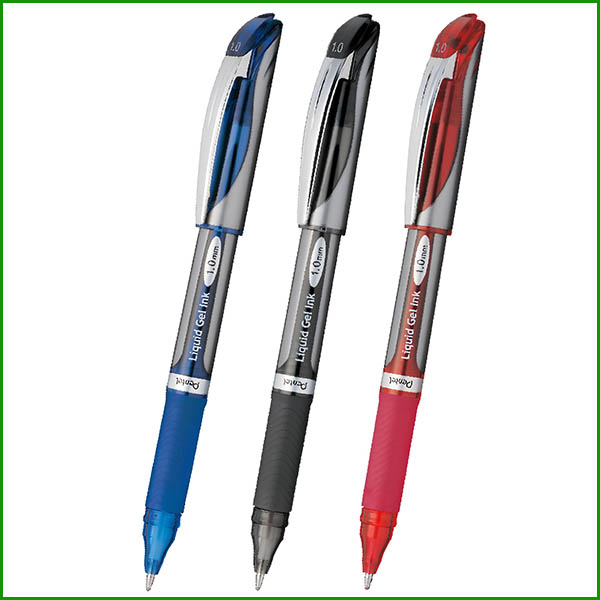 Bút ký Pentel mực gel nét 1.0mm BL60 (Xanh -  Đỏ - Đen)